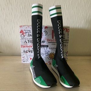 New Dolce & Gabbana High Sock Trainer Sneakers